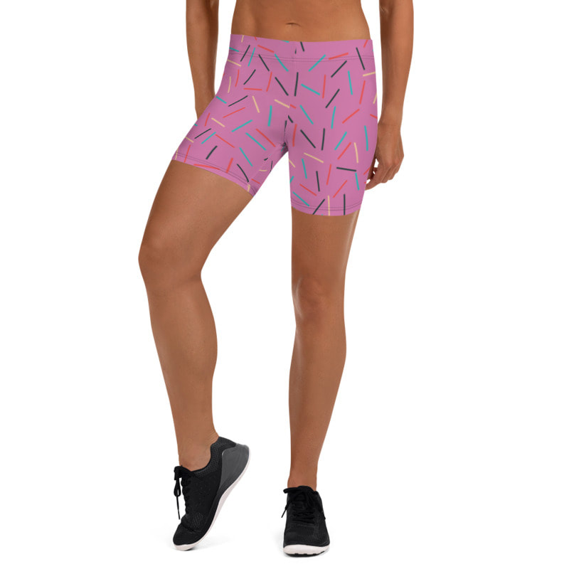 Ice Cream Sprinkles Workout Shorts From Bibs2Bags