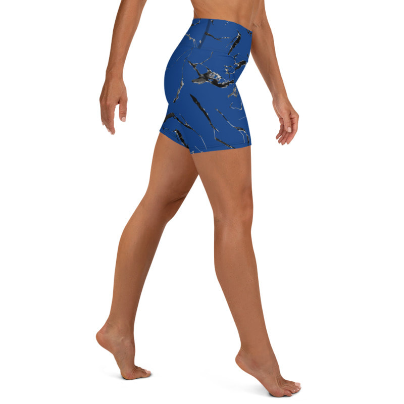 Blue Marble Yoga Shorts From Bibs2Bags