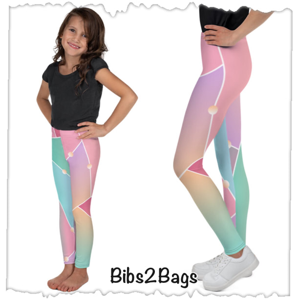 Pastel Glass Kid's & Youth Leggings From Bibs2Bags