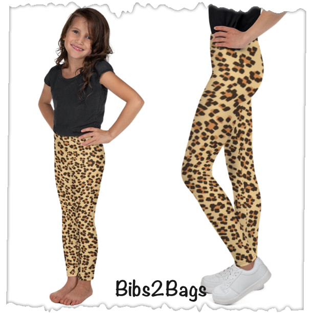 Leopard Kid's & Youth Leggings From Bibs2Bags